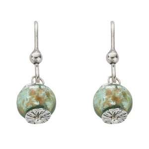   Silver Fancy Murano Glass Drop Earrings: David Ashley: Jewelry