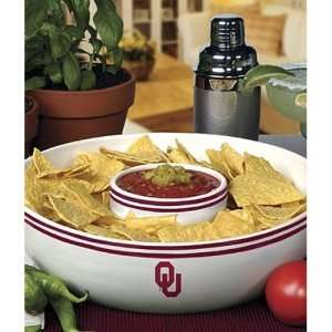  Oklahoma Sooners NCAA Chip and Dip Bowl: Sports & Outdoors