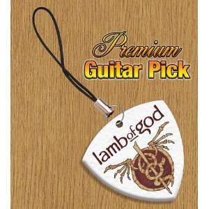  Lamb of God Mobile Phone Charm Bass Guitar Pick Both Sides 