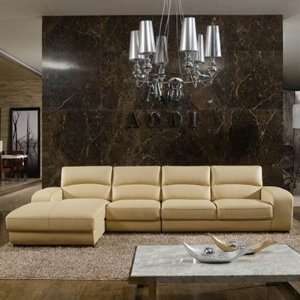  Italian Leather Sectional By EHO Studios 