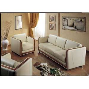  Vera Italian Traditional Leather Sofa set