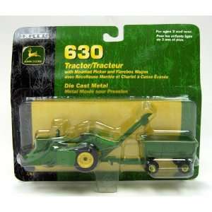   64 John Deere 630 tractor w/ mounted Picker & Wagon: Toys & Games