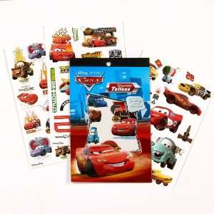  Lets Party By UPD INC Disneys Cars Temporary Tattoo Book 