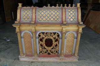 250 year old carved wood Reliquary, relic house +  