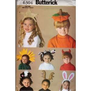  Butterick Childrens Dress Up Headbands #6304(Costumes 