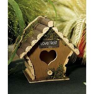  Miniature Wooden Birdhouses W8695 Quantity of 4