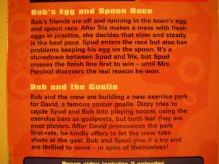 BOB THE BUILDER Childrens VHS Tape Egg & Spoon Goalie  