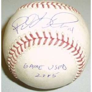  Signed Paul Konerko Baseball   2005 Game Used w/2005 Game 