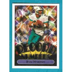 1999 Topps Record Numbers Silver #RN5 Dan Marino   Miami Dolphins 
