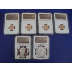   Lincoln PF 69 NGC Set Complete Collection Six Coins 