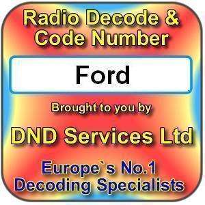 Ford Radio Code Decode Unlock by Serial Number  