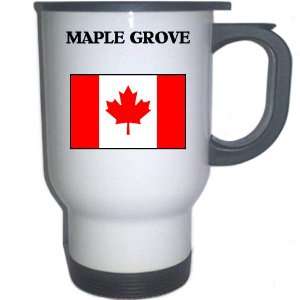  Canada   MAPLE GROVE White Stainless Steel Mug 