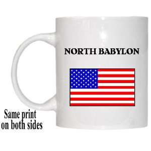    US Flag   North Babylon, New York (NY) Mug 