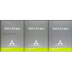   Mitsubishi Montero Repair Shop Manual Original Set Mitsubishi Books