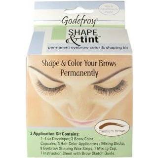  Instant Eyebrow Color Tint Kit Covers Gray Lasts Six Weeks 
