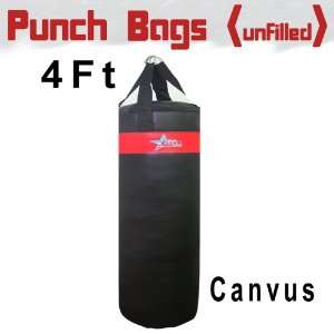  Boxing Heavy Duty Canvas Punchingbag 4ft Unfilled Bag 