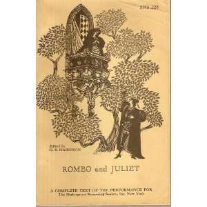  Romeo and Juliet G.B. Harrison Books