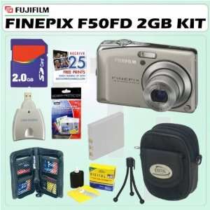  Fuji Finepix F50fd 12MP Digital Camera + 2GB Deluxe 