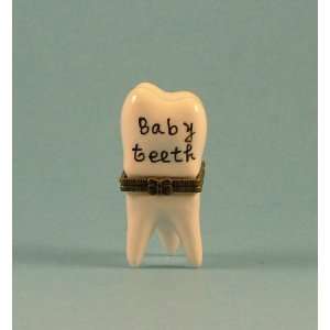  Cute First Baby Tooth Teeth Hinged Trinket Box phb
