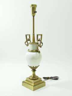 Mid Century Modern Stiffel Lenox Hollywood Regency Brass Table Lamp 