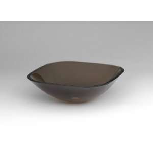    Vessel Sink with Squared Transparent Glass 420520: Home Improvement
