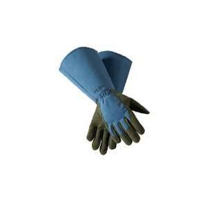  West County 054BL Gauntlet Rose Glove, Slate Blue, Large 