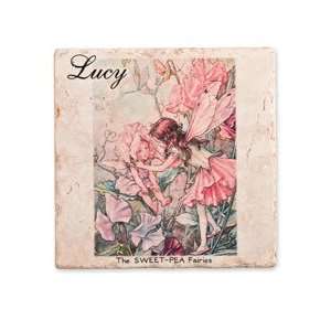 personalized sweet pea flower fairy tile: Home & Kitchen