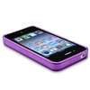   TPU Gel Skin Soft Cover Case For iPhone 4 G 4S Clear Pink+Purple+Blue