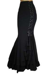 Dark Embrace Fishtail Mermaid Lace Up Corset Gothic Skirt Victorian 