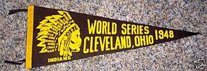 1948 Cleveland Indians World Series Pennant  