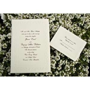   Breath Taking Floral Cream Wedding Invitations