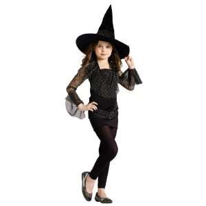  Lets Party By FunWorld Sparkle Witch Child Costume / Black 