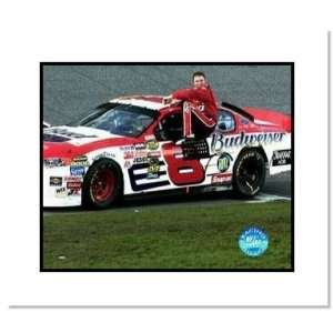  Dale Earnhardt Jr NASCAR Auto Racing Double Matted: Sports 