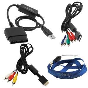  GTMax PlayStation PS2 To PS3 Controller Convertor Cable 