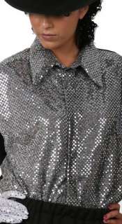 Adult Michael Jackson Billie Jean Style Sequin Shirt  