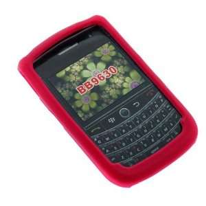 Red Soft Rubber Silicone Skin Cover Case for BlackBerry Tour 9600/9630