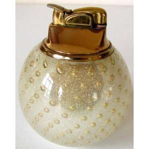  Evans Art Glass Vintage Fluid Lighter With Gold or Silver 
