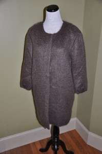 CREW Collection Wool Mohair Cocoon Coat 0 NEW $595  