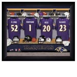  Baltimore Ravens Personalized Locker Room Print Sports 