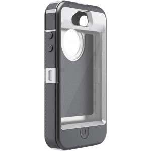   Defender Grey/White Glacier Case & Clip For iPhone 4 4G 4 S 4S  