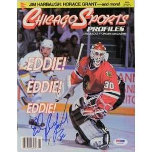 Blackhawks Ed Belfour Signed Chicago Sports Magazine Psa/dna #q12185 
