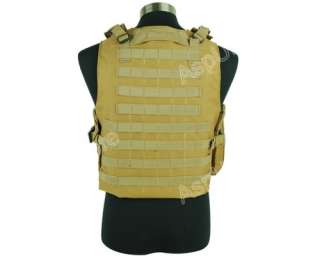 Airsoft Molle Tactical FSBE Style Carrier Vest   Tan  
