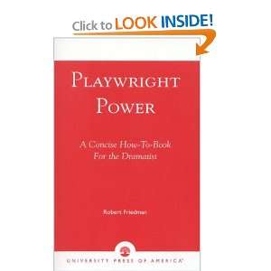  Playwright Power (9780761803621): Robert Friedman: Books