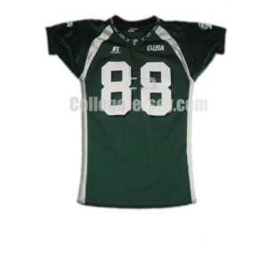 Green No. 88 Game Used Tulane Russell Football Jersey  