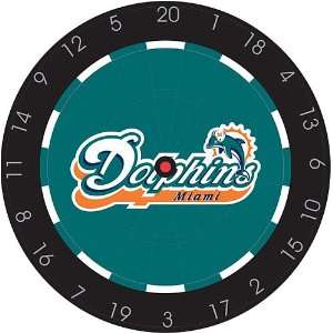   Miami Dolphins Bristle Dart Board:  Sports & Outdoors