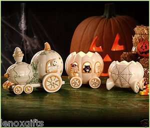 LENOX Halloween Harvest Train Set of 3 New in Box NEW free shiping 