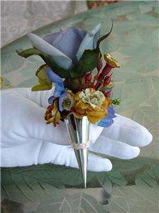 Elegent Silk Rose Corsage & Boutonniere WEDDING PROM  