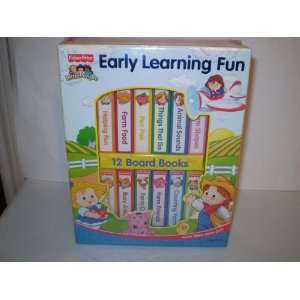   Price Little People Early Learning Fun 12 Board Books Toys & Games
