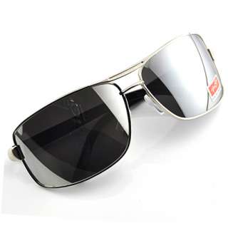 cool Mens Sunglasses New Aviator sqaure grey shade metal sun glasses 