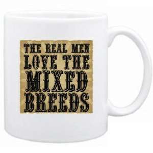 New  The Real Men Love The Mixed Breeds  Mug Dog 